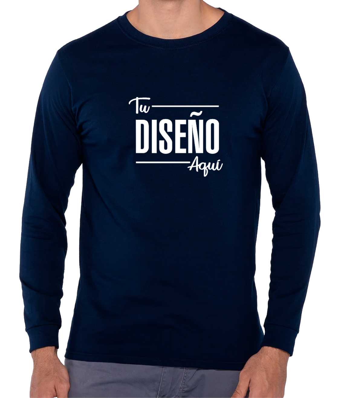 Yazbek Playera Manga Larga Para Hombre C0304