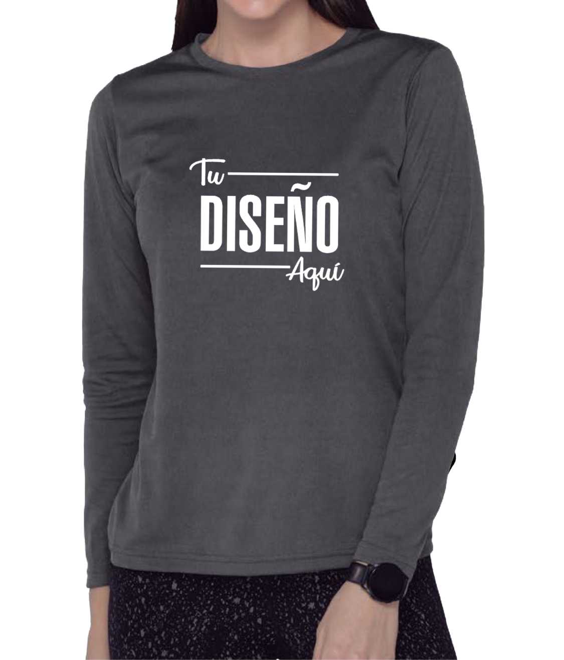 Yazbek Playera Mujer Manga Larga Deportiva  100% Poliéster D1304