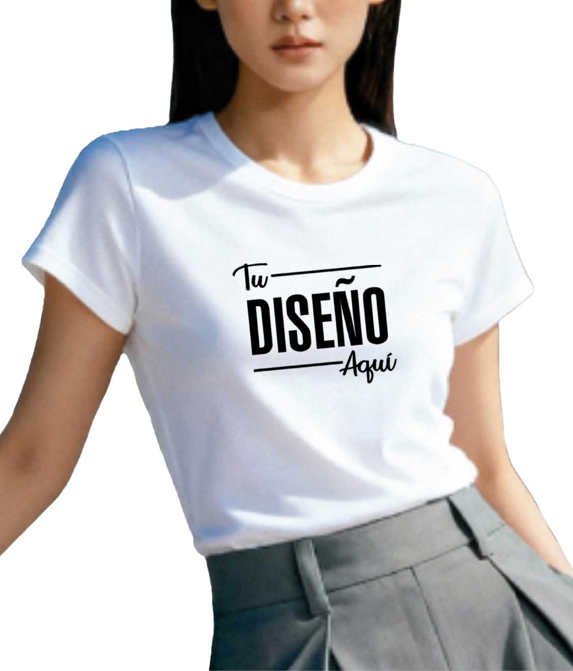 Bones Playera Cuello Redondo Algodón Peinado Para Mujer D03700