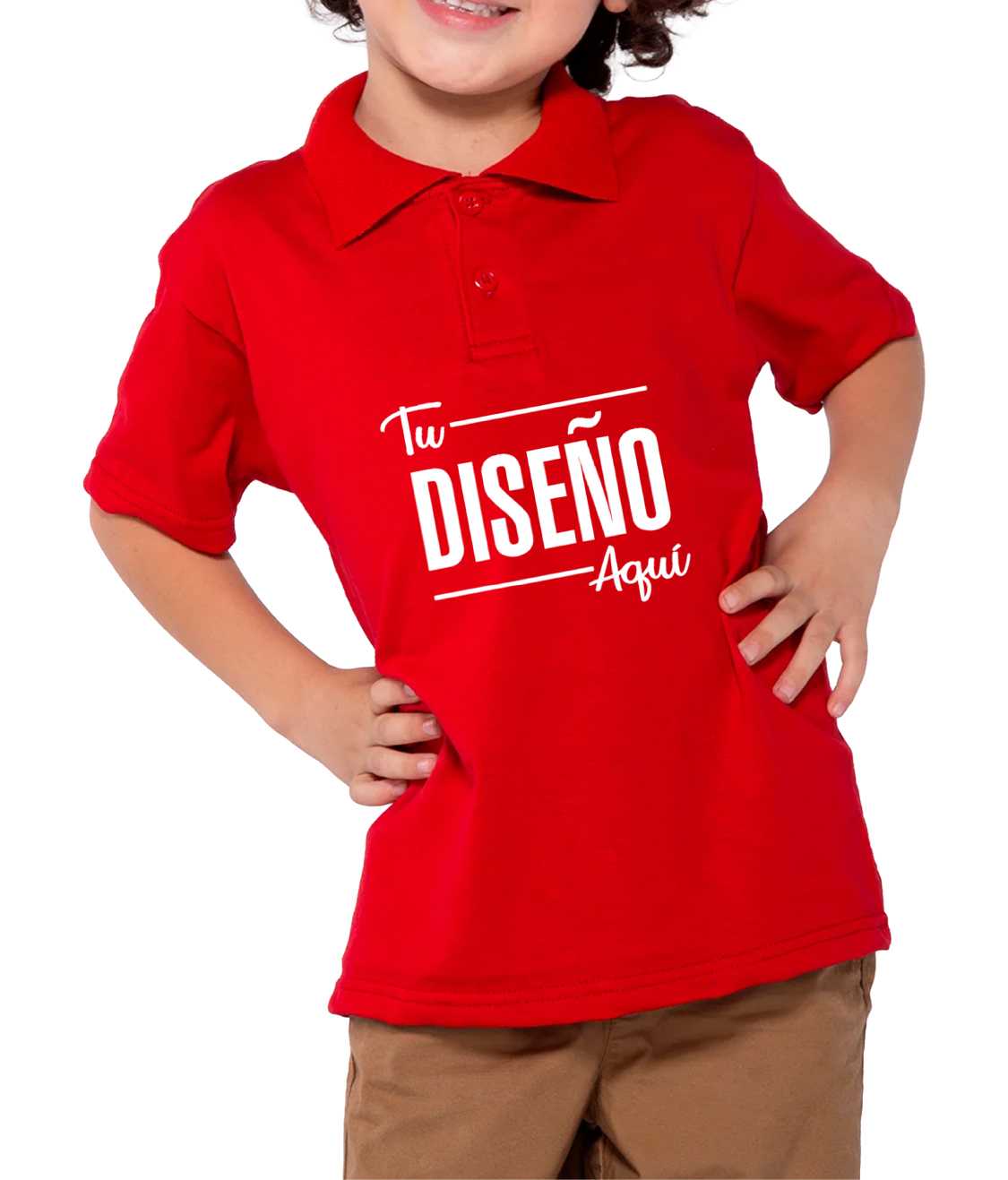 Yazbek Playera Tipo Polo Para Niño (4-14 años) Algodón N0501