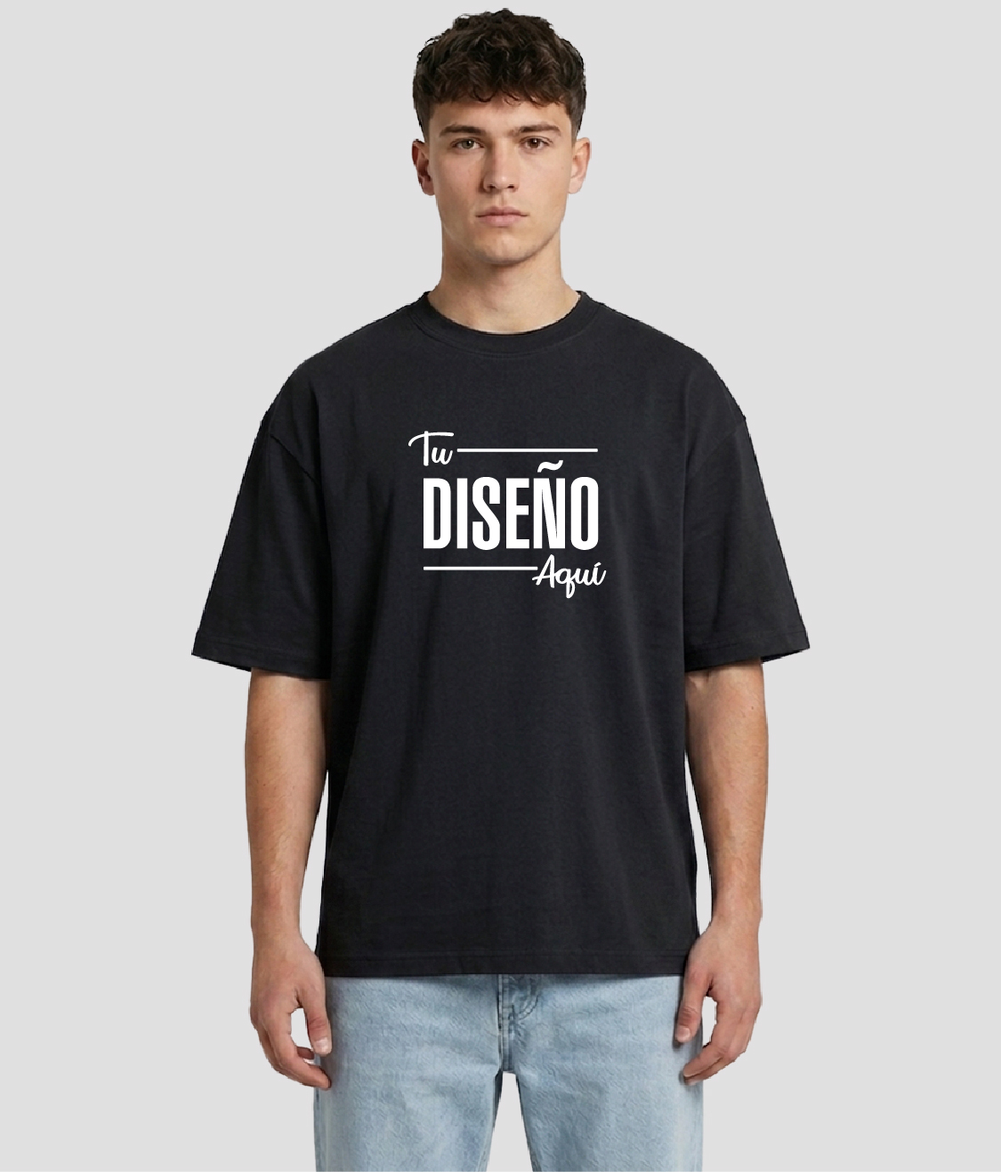 Playera Oversize Extra Heavy Weight Algodón Hombre 265 gr.