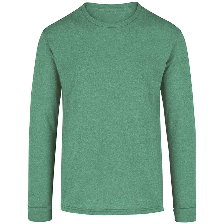 C0354 Playera Jaspeada Manga Larga Para Hombre