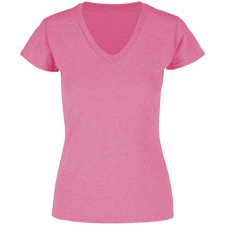 D0356 Playera Jaspeada Yazbek Cuello V Para Mujer