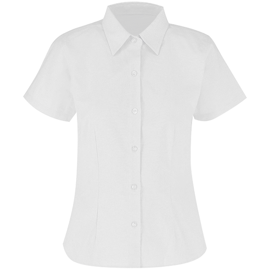 D0604 Camisa Oxford Manga Corta Para Mujer